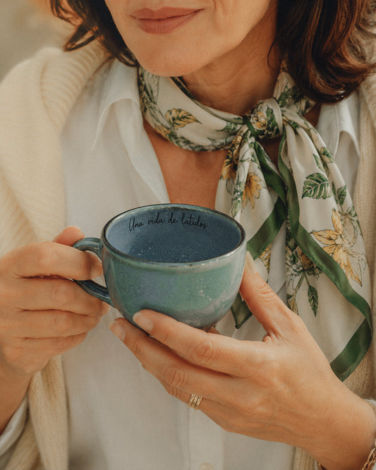 Taza corazón cielo